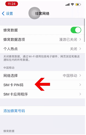 谯城苹果14维修网分享如何给iPhone14的SIM卡设置密码 