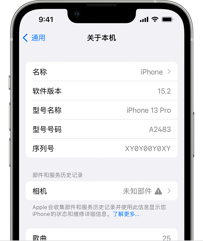 谯城苹果维修分享iPhone 出现提示相机“未知部件”是什么原因？ 